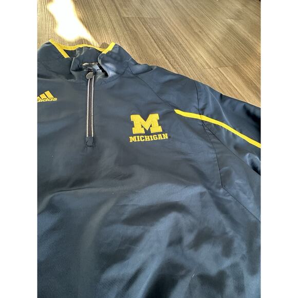 Adidas Michigan Wolverines Rain Jacket Men’s Size Large - Picture 2 of 6